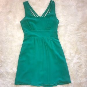 Green spring dress